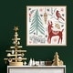 preview thumbnail 5 of 7, Woodcut Christmas V by Daphne Brissonnet Framed Canvas Wall Art