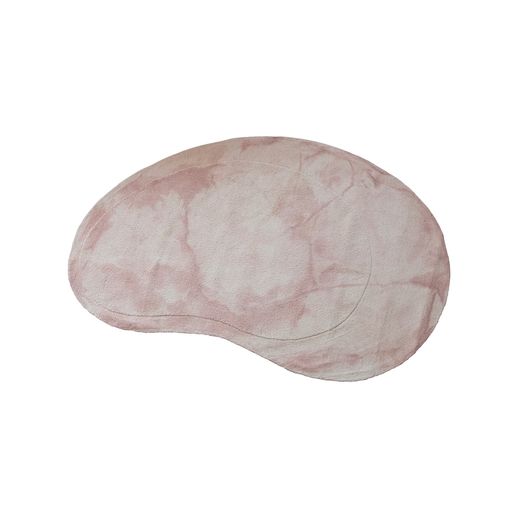 Wool and Reclaimed Cotton Organic Shaped Rug - 96.0"L x 60.0"W x 0.5"H