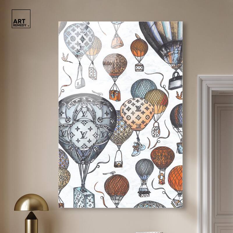 Doll Memories - Fashion Balloons Acrylic by Art Remedy, Ready to Hang