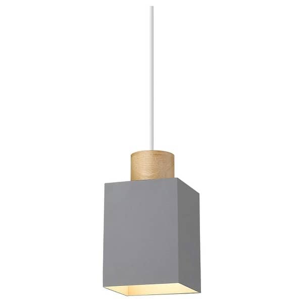 Modern square pendant light with grey color adjustable pendant lamp