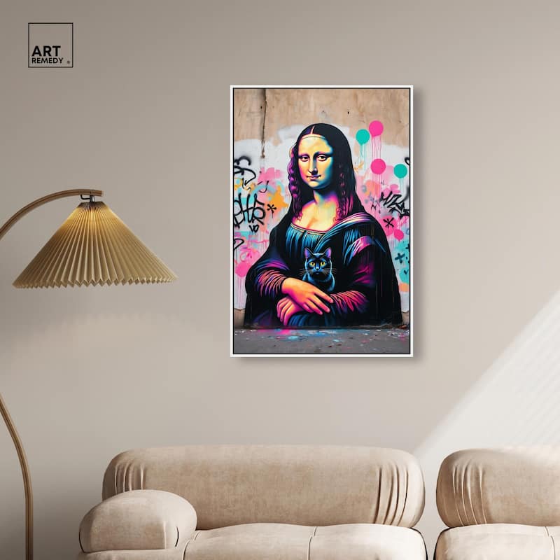 Lisa's Little Secret Canvas by Art Remedy