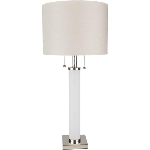 Pius 33 In White Modern Table Lamp Overstock 20729221