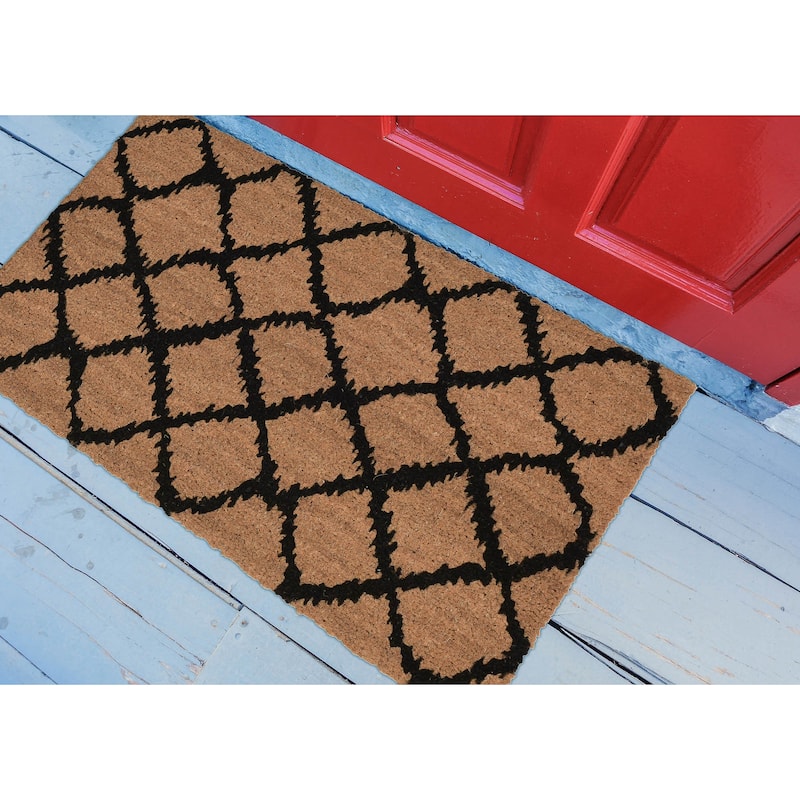 Liora Manne Trellis Coir Welcome Door Mat (1'6" x 2'6")