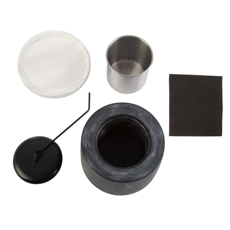 Pure Garden Bioethanol or Rubbing Alcohol Smokeless Tabletop Fire Pit