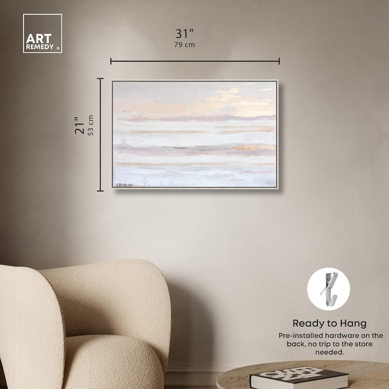 Gilded Dawn Canvas by Art Remedy