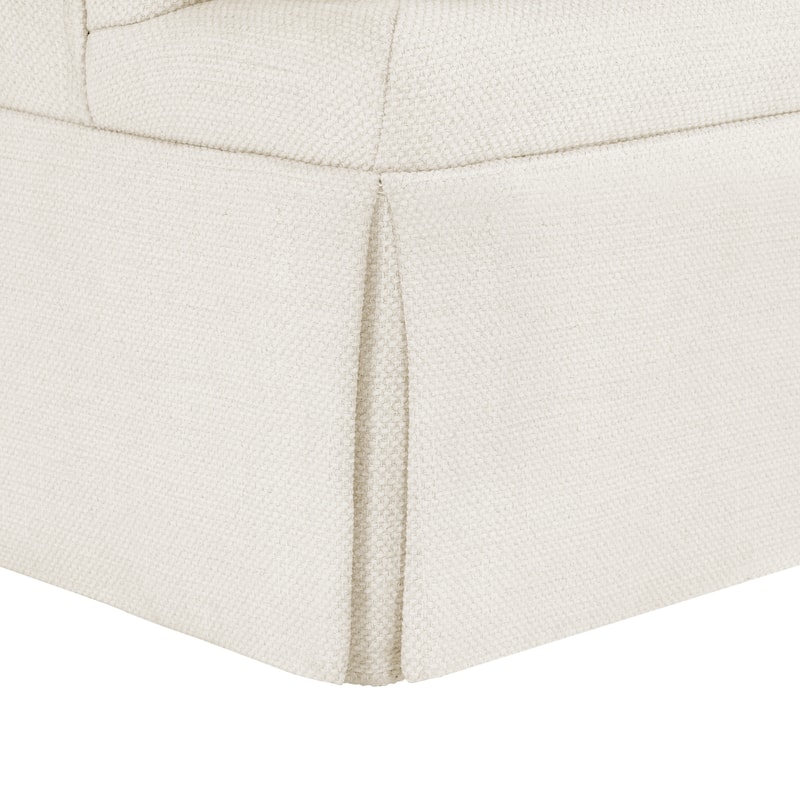LUE BONA Deep Seat Single Sofa Fabric Swivel Armchair, Single-Seater Living Room Accent Chair