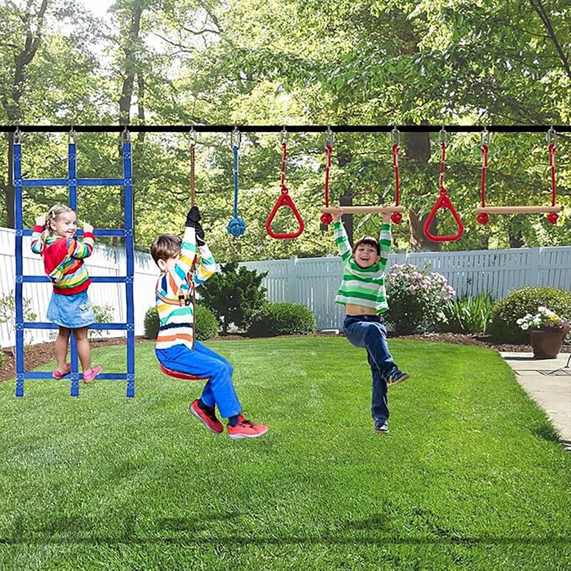 DoCred 8/10/13 Obstacle Course, Kids Ninja Set, Durable play equipment