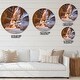 preview thumbnail 4 of 8, Designart 'Antelope Canyon Glow Inside' Oversized Modern Wall CLock