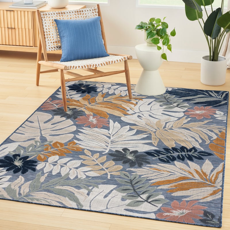 Nourison Suncoast Indoor/Outdoor Tropical Floral Area Rug