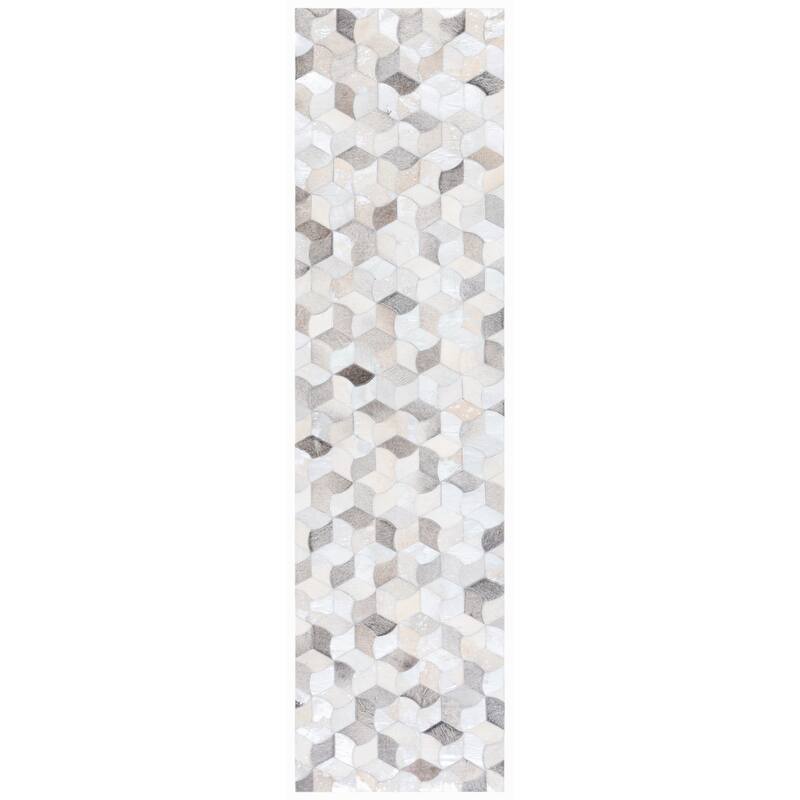 SAFAVIEH Flatweave Studio Leather Humeyra Modern Rug