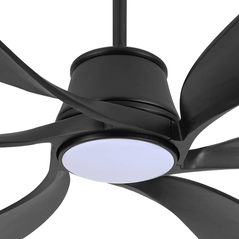 MLiAN 60 inch 6-Blades Indoor Smart LED Ceiling Fan With Remote... - 60inch