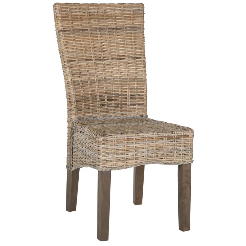 SAFAVIEH RiTVa Grey Dining Chair (Set of 2) - 18.5" x 27.5" x 39" - 19"Wx28"Dx39"H