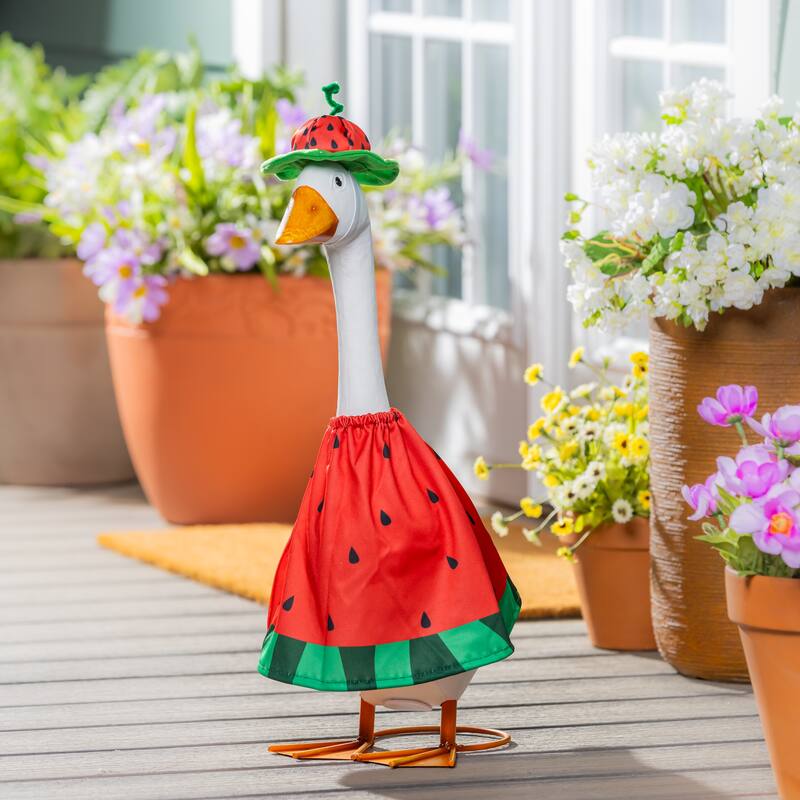 Porch Goose Outfit for Garden Statue