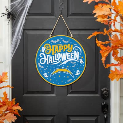Los Angeles Chargers 18" x 18" Halloween Door Décor Wall Sign
