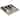 Solid Wood Cornhole Boards - Dark Grey and Navy Triangle Design