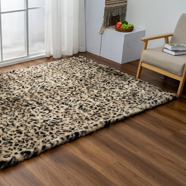 Luxury Collection Abstract Leopard 5x7 Area Rug On Sale Bed Bath