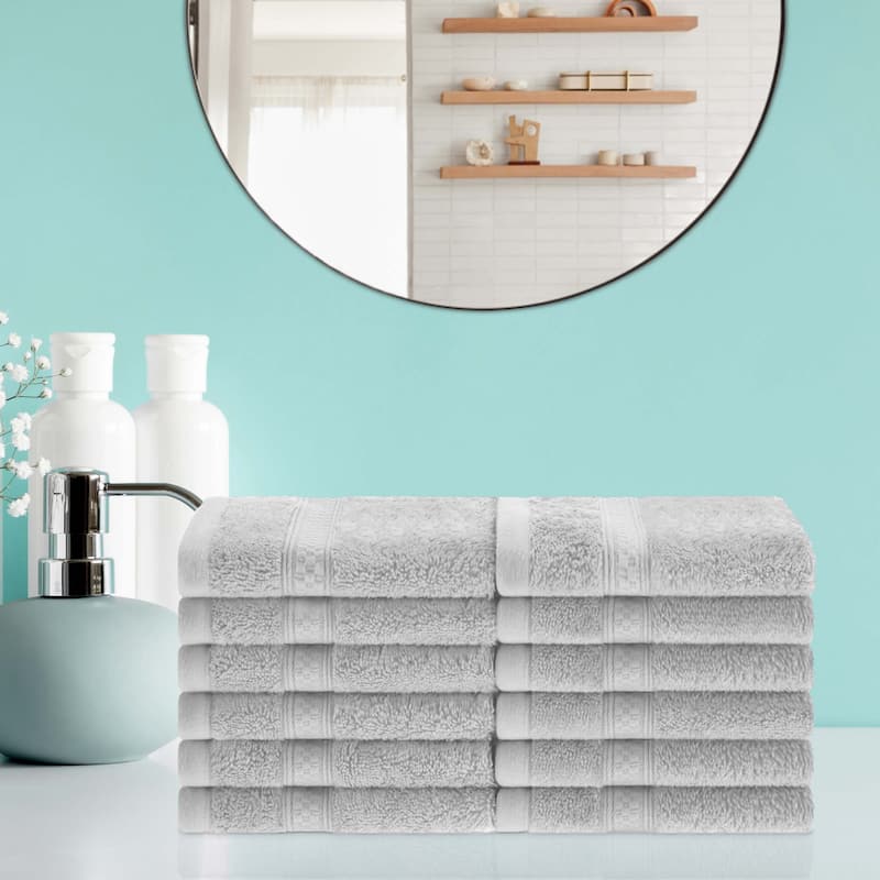Superior Rayon from Bamboo/Cotton Face Towel - (Set of 12) - Chrome