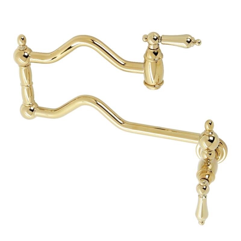 Kingston Brass Heritage 3.8 GPM Single Hole Wall Mounted Pot Filler