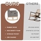 preview thumbnail 10 of 34, VECELO Upholstered Rocking Chair Padded Seat with Pocket and USB Port, Rocking Chair Nursery Rocker