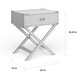 preview thumbnail 11 of 48, Kenton X Base Wood Accent Campaign Table by iNSPIRE Q Bold
