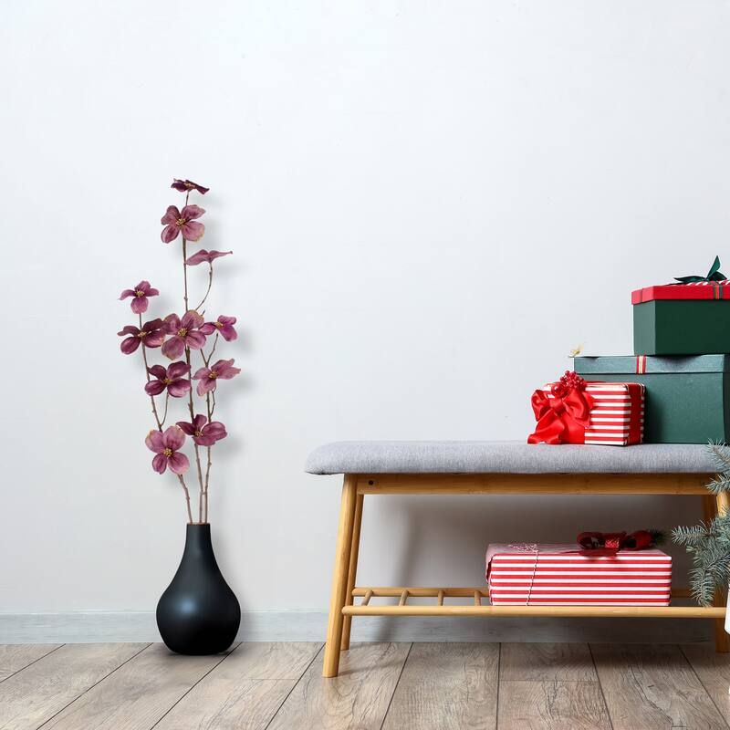 Velvet Dogwood Artificial Floral Christmas Spray - 39" - Pink