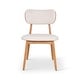 preview thumbnail 16 of 34, Modern Brazilian - Claudia Side Chair Harvest Natural, Damasco