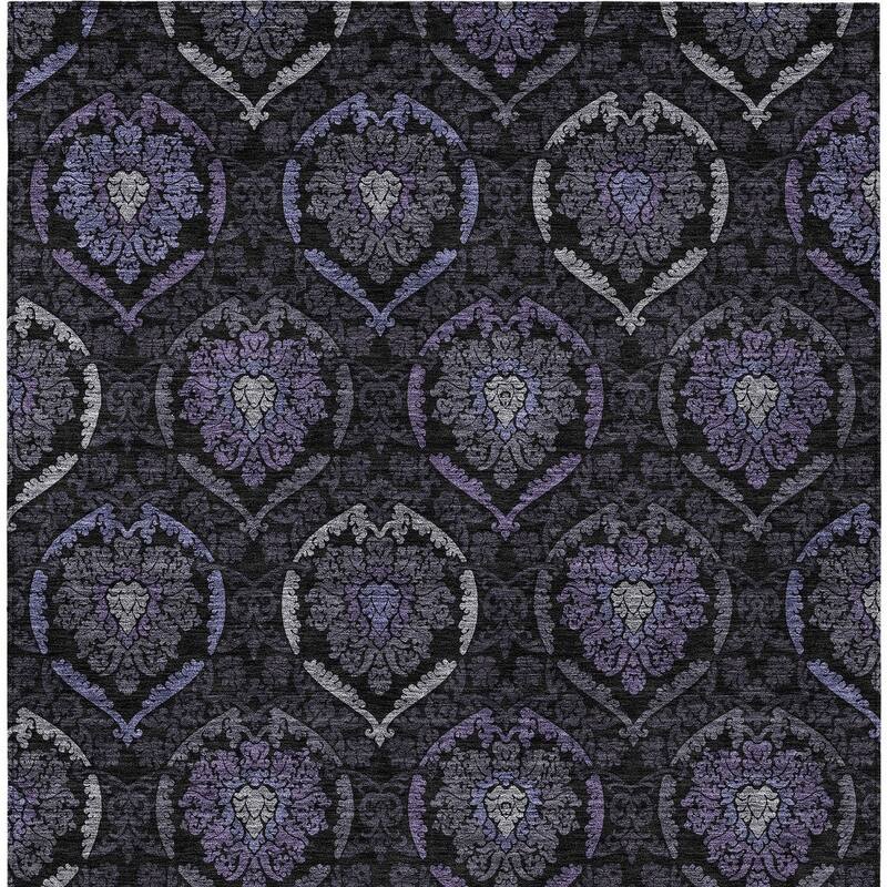 HomeRoots Medallion Transitional Rectangle Outdoor Rug