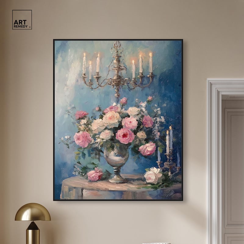 Romantic Roses Canvas by Art Remedy