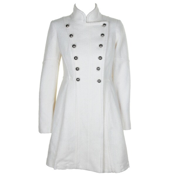 white guess coat