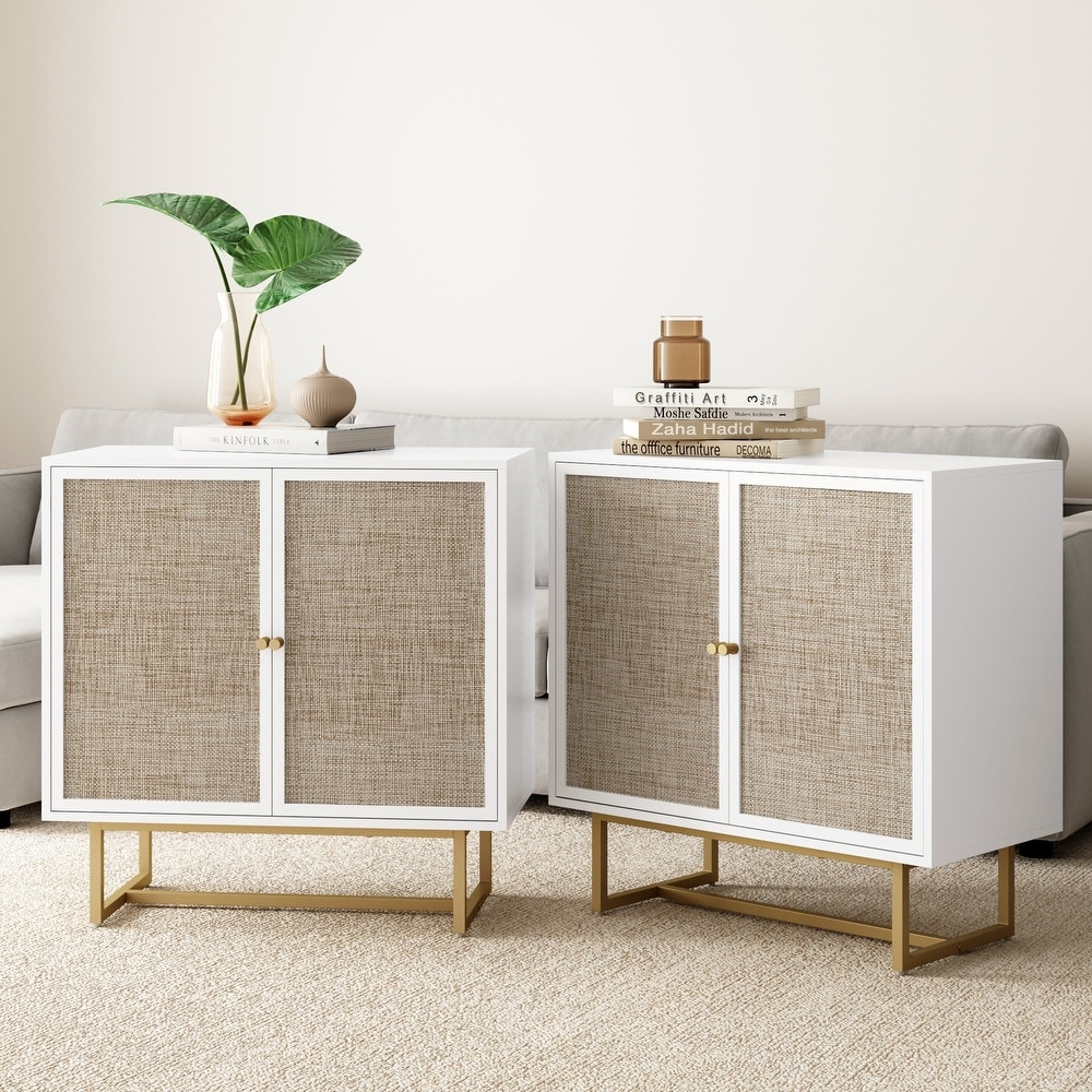 White accent discount cabinet