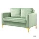 preview thumbnail 15 of 71, Clos 51'' Modern Upholstered Sofa with Golden Legs by HULALA HOME