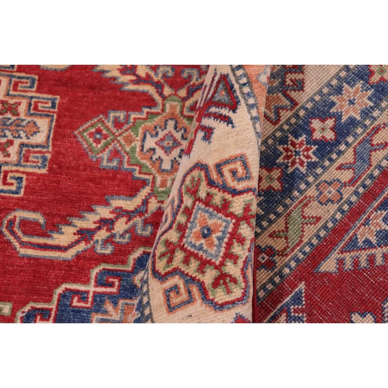 Rustic Kazak Haylee Red/Beige Wool Rug - 9'0'' x 11'6''