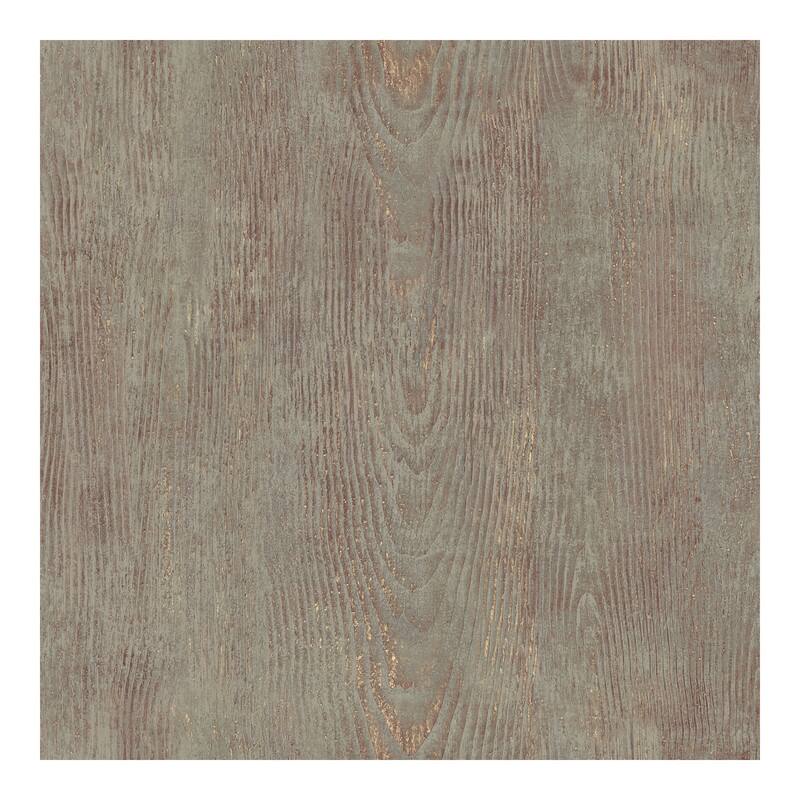 Chesapeake Drifter Brown Wood Wallpaper - 20.5 x 396 x 0.025