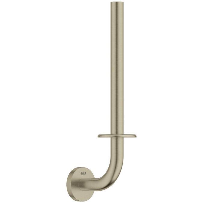 Grohe 41 078 Essentials Wall Mounted Spring Bar Toilet Paper Holder - Brushed Nickel