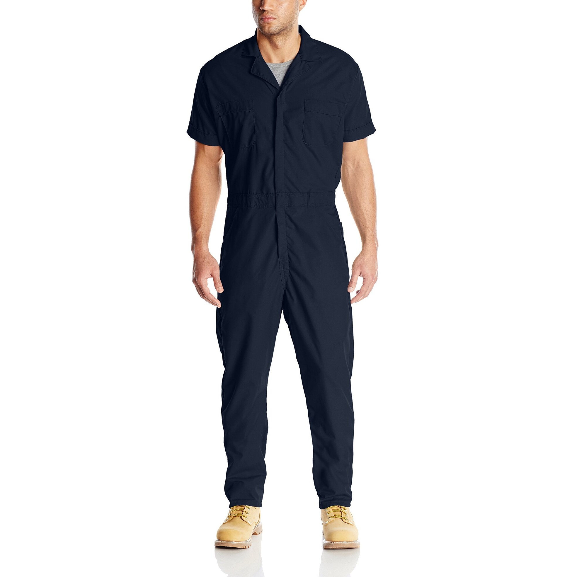 navy blue work jumpsuit