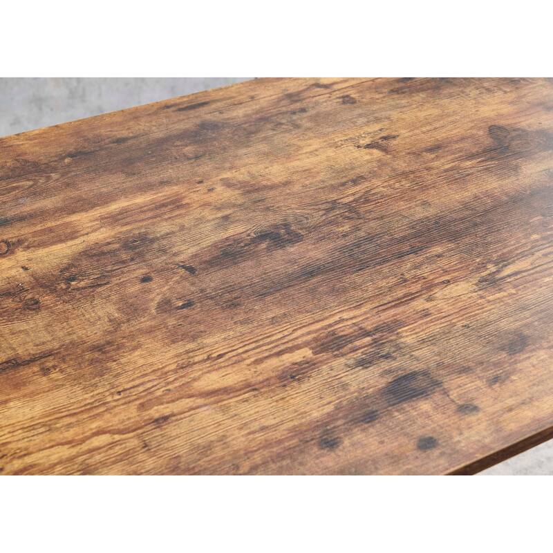 Rectangle MDF Dining Table with Metal Base