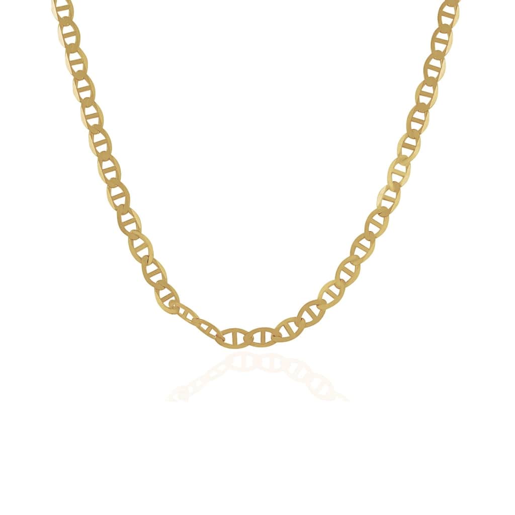 MayaMila 4.5mm 10k Yellow Gold Mariner Link Chain