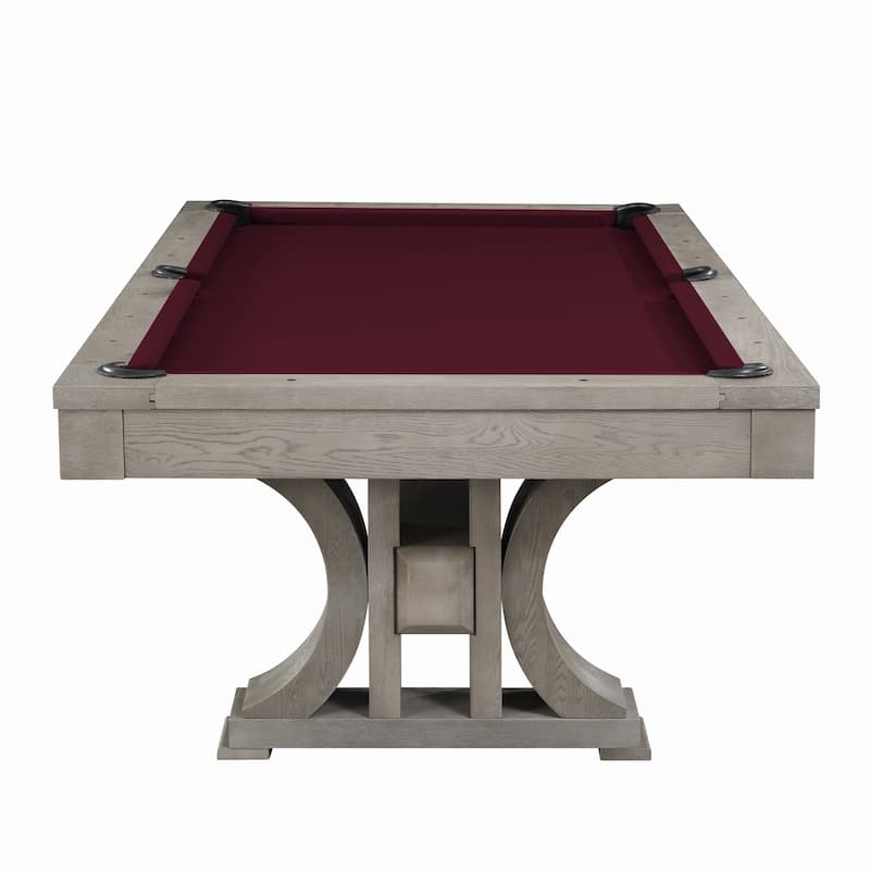 Madero Slate Pool Table - Brown/Silver