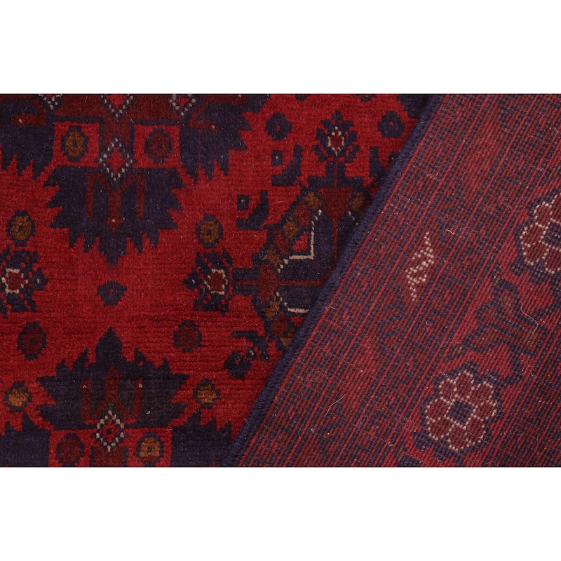 Tribal Biljik Khal Mohammadi Rylan Red/Blue Rug - 4'2'' x 6'4''