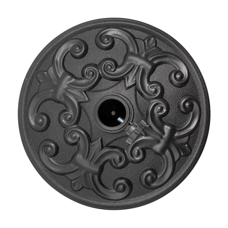 Pellebant 30 to 45 lbs Heavy Duty Patio Market Round Concrete Umbrella Base