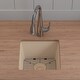 preview thumbnail 31 of 44, 15" x 15" Quartz Single Bowl Drop-In Granite Composite Sink - 15"x15"