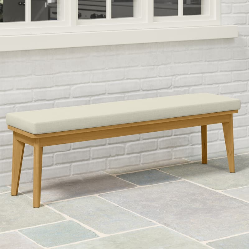 Acacia Patio Dining Bench with 2.36'' Thick Cousion