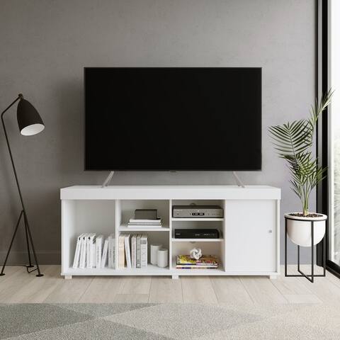 TV Stand with Storage and Shelves