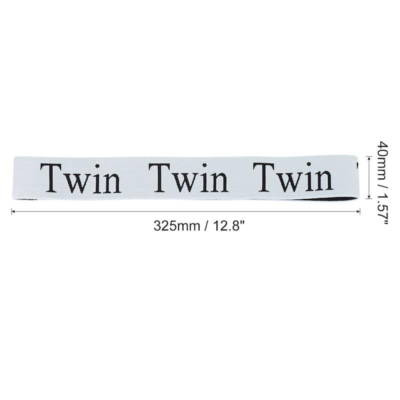 Bed Sheet Organizer Bands 325x40mm Storage Bands, White, TWIN - White - 6 Pcs