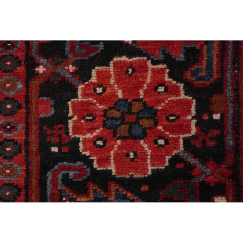 Hand Knotted Oriental 100% Wool Carpet Traditional Medallion Red Heriz Area Rug - 12' 9'' X 9' 7''