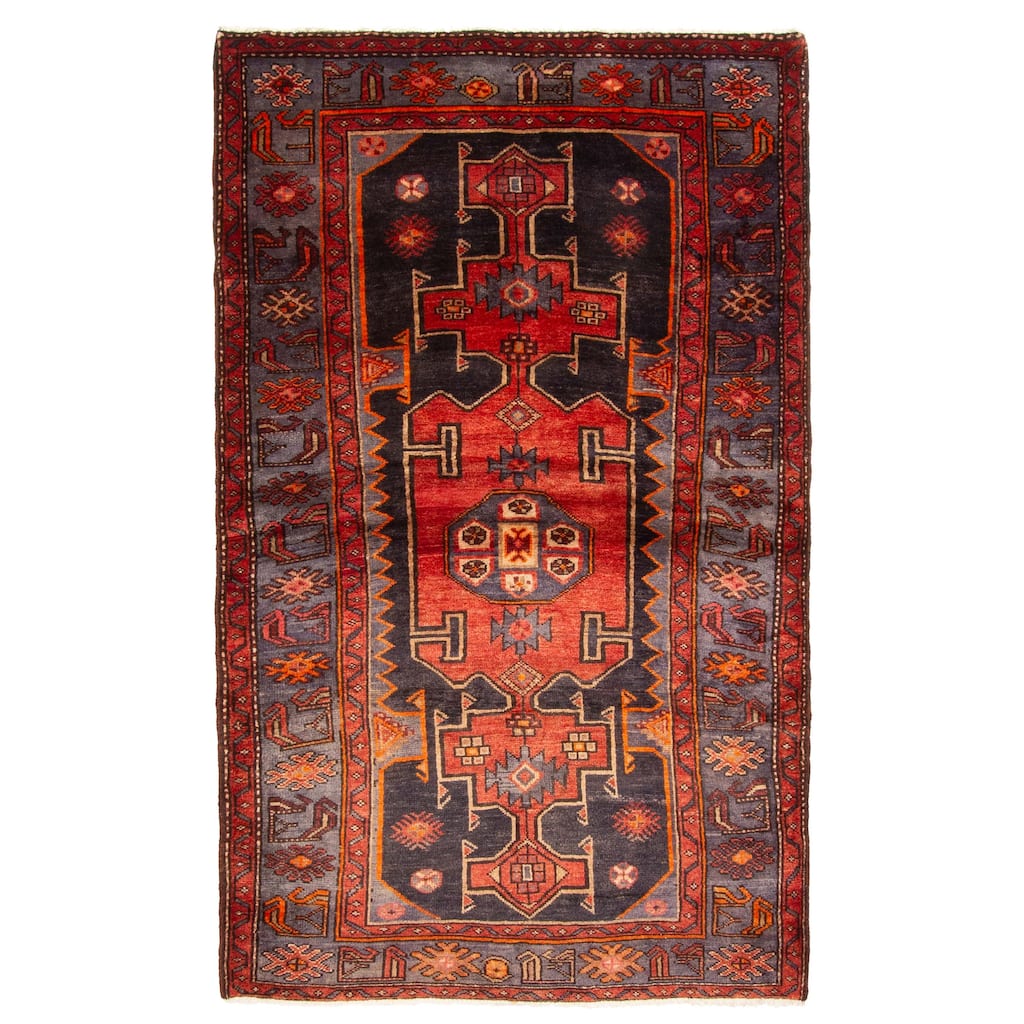 ECARPETGALLERY Hand-knotted Konya Anatolian Red Wool Rug - 4'3 x 7'1