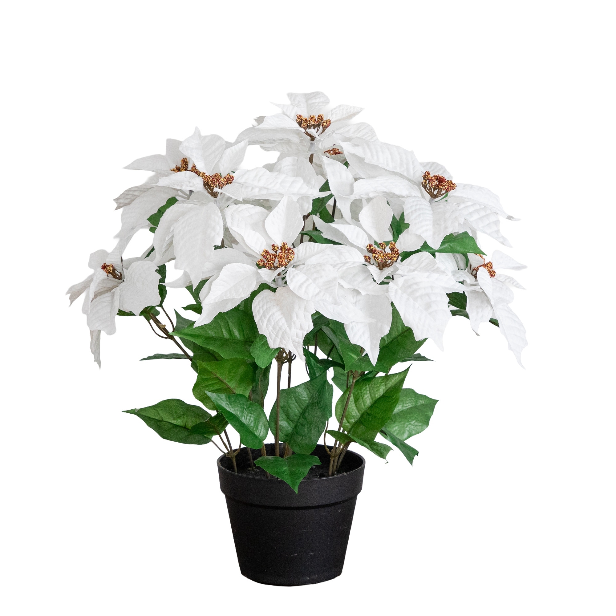 22-in Artificial Poinsettia Plant