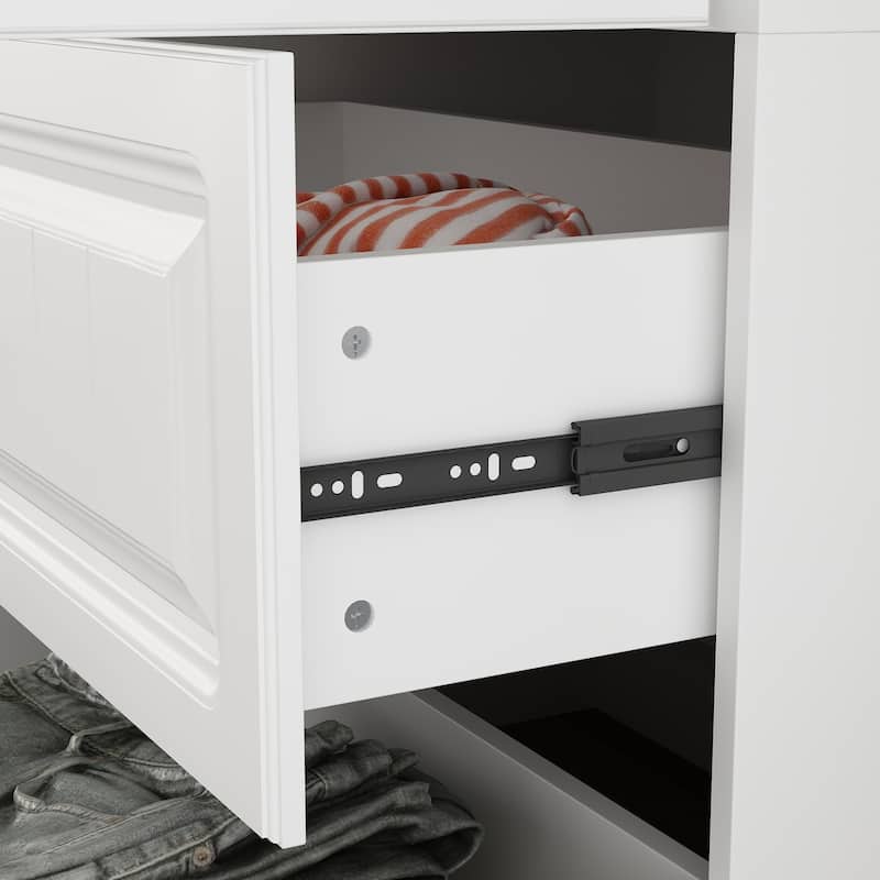 93.9"H/74.2"H Armoires Wardrobe Closet Cabinet Hanging Drawers Storage