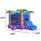 preview thumbnail 7 of 9, HeroKiddo Enchanted Forest Commercial Grade Inflatable Bounce House & Water Slide Combo (No Blower Included), Kids Outdoor Fun