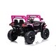 preview thumbnail 5 of 4, 12V Ride-On Car with One-Button Start, High-Low Speed, Music, LED Lights & Remote Control - Fun & Functional - Pink